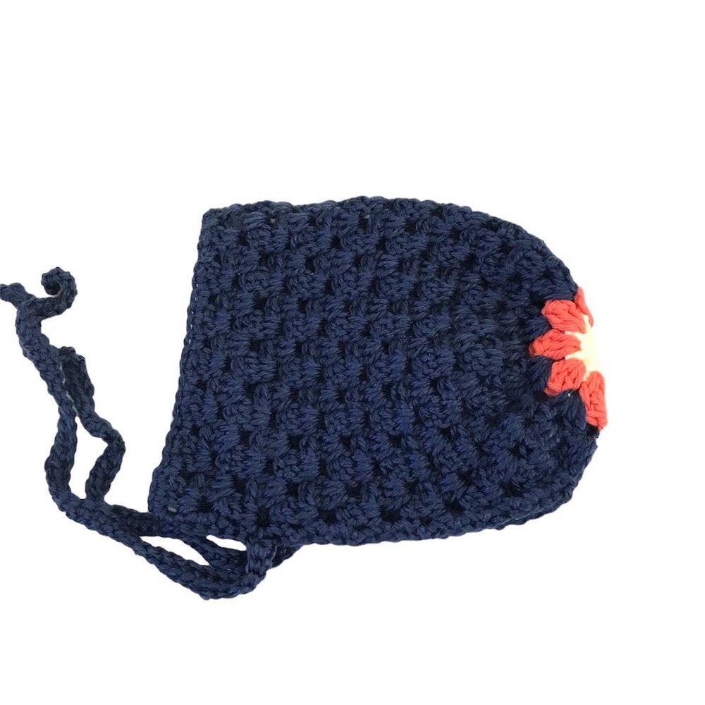 Brand New Handmade Crochet Baby Bonnet that fits a 6 to 12 Months old baby